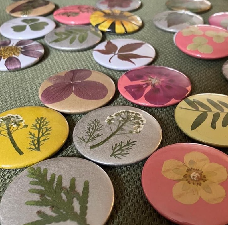 Aimants Récolte uniques avec fleurs et plantes